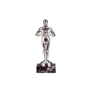 Hollywood-Award Classic H=170mm   Sterling-versilbert auf Mamor Sockel,  Preis ist incl.Text & Logogravur, keine weiteren Kosten