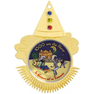 Karnevalsorden Gold 11,0cm Emblem 50mm nach ihrer Vorlage 3 Steine n