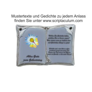 Keramikbuch Grau, Motiv Schmetterling