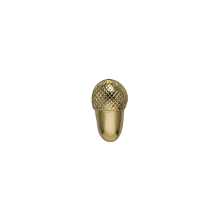 Kragenauflage Eichel,  19 mm vergoldet, mit Splint