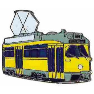 Krawattenklammer Straenbahn Den Haag gelb* von Euro-Roller Shop