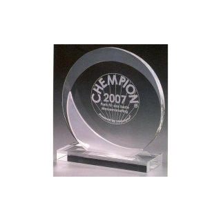 Kristall - Crystal Ice Eclipse Award , Preis ist incl.Text & Logogravur, keine weiteren Kosten