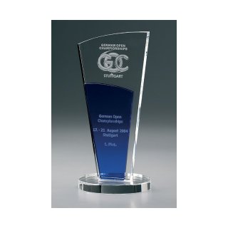 Kristall - Crystal Trophe Kristall - Crystal Dido Award 250mm, Preis ist incl.Text & Logogravur, keine weiteren Kosten