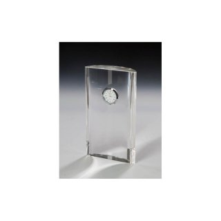 Kristall Glasuhr si Hhe 205mm Breit 110mm, in bl.Geschenkbox