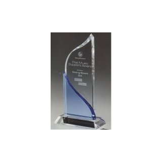 Kristall-Slide Award 220mm, Preis ist incl.Text & Logogravur, keine weiteren Kosten