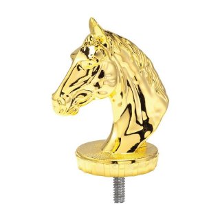 Kunststoff  Figur  Flexx Aufsatz fr Trophen. Pferd H=8 B.7  goldfarbig