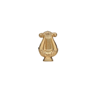 Lyraabzeichen, Spielmannzug 25 mm vergoldet, mit Sicherheitsnadel