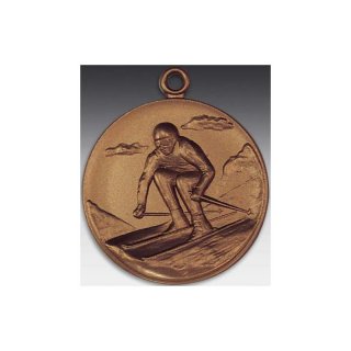Medaille Abfahrtslauf - Mnner mit se  50mm, bronzefarben, siber- oder goldfarben