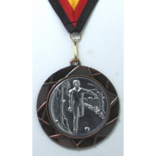 Medaille  Boeln  D=70mm in 3D, inkl.  22mm Band, Bronzefarbig