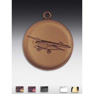 Medaille Cessna (Flugzeug) mit se  50mm, bronzefarben in Metall