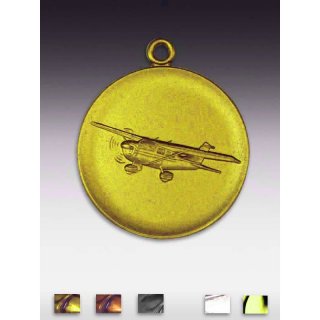 Medaille Cessna (Flugzeug) mit se  50mm, goldfarben in Metall