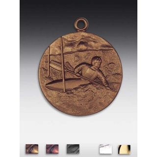 Medaille Kanu-Slalom mit se  50mm,  bronzefarben, siber- oder goldfarben
