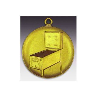 Medaille Flipper mit se  50mm, goldfarben in Metall