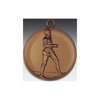 Medaille Geher mit se  50mm, bronzefarben in Metall