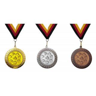 Medaille Hunde Gebr. mit se  50mm,  bronzefarben, siber- oder goldfarben