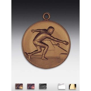 Medaille Kegler mit se  50mm,  bronzefarben, siber- oder goldfarben