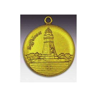 Medaille Kyffhuser mit se  50mm, goldfarben in Metall