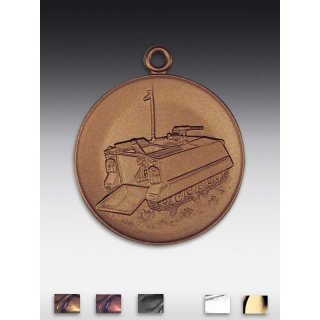 Medaille Panzer M107 mit se  50mm, bronzefarben in Metall