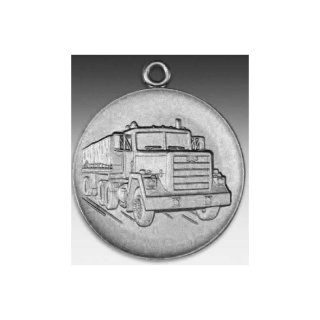 Medaille M915 LKW mit se  50mm, silberfarben in Metall