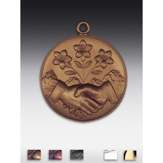 Medaille Naturfreunde mit se  50mm, bronzefarben in Metall