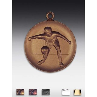 Medaille Prellball mit se  50mm,  bronzefarben, siber- oder goldfarben