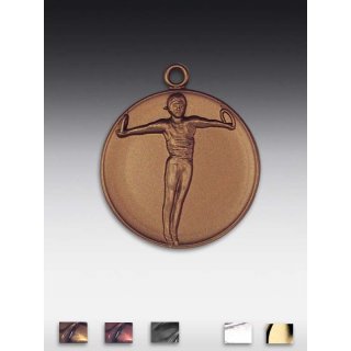 Medaille Ring - Turnen mit se  50mm, bronzefarben in Metall