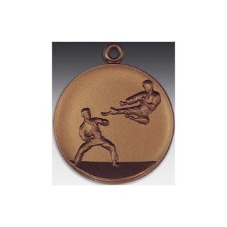 Medaille Taek-won-do mit se  50mm,  bronzefarben, siber- oder goldfarben