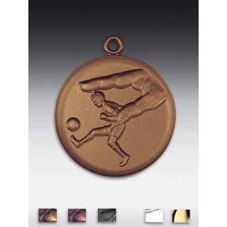 Medaille Tipp-Kick mit se  50mm,  bronzefarben, siber- oder goldfarben