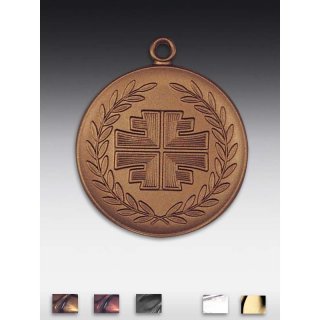 Medaille Turnerbundabzeichen mit se  50mm, bronzefarben in Metall