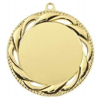 Medaille D=70mm,   gold  fr 50 mm Emblem ,   Band, Emblem und Montage sind im Preis enthalten