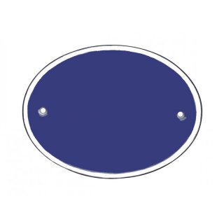Oval Klassik 11,5 x 8,5 cm blau