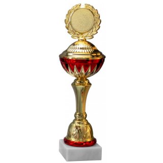 Pokal Alena Gold Rot H=345 mm D=100 mm