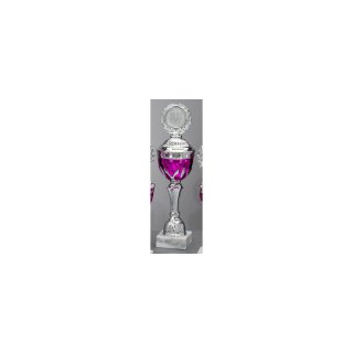 Pokal Amaya Silber Violett H=378 mm D=100 mm