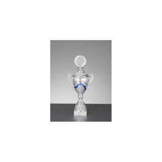 Pokal Phililla Silber-Blau H=426 mm D=120 mm
