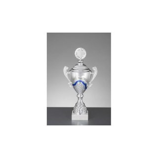 Pokal Phililla Silber-Blau H=516 mm D=160 mm
