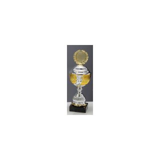 Pokal Pilar Silber-Gold H=340 mm D=120 mm