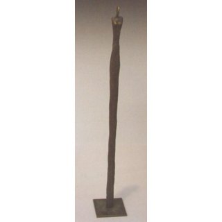 Sulenmenschen - Umfang/Gre: 79 cm Bronzeskulptur (Wachsguss) mit Bronzeplinthe, limitierte und numerierte Auflage: 199 Exemplare, mit Signatur - Lieferung mit Expertise