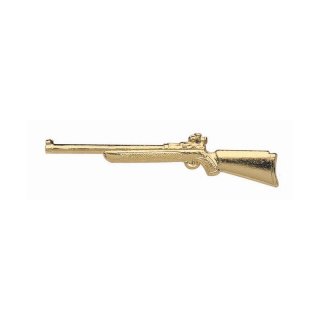 Schtzenabzeichen Gewehr 50mm in bronze, versilbert, altsilber oder vergoldet mit Sicherheitsnadel