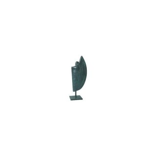 Schwebender Engel, gro - Umfang/Gre: 19 cm Bronzeskulptur, grn patiniert - Lieferung mit Expertise