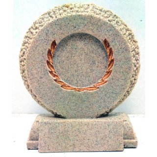 Stnder Sandstein 140mm incl. Alu-Emblem & einer Textgravur