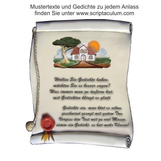 Urkunde Decoramic 180x220mm  sandfarben, Artelith Premium Motiv Toskana Stimmung