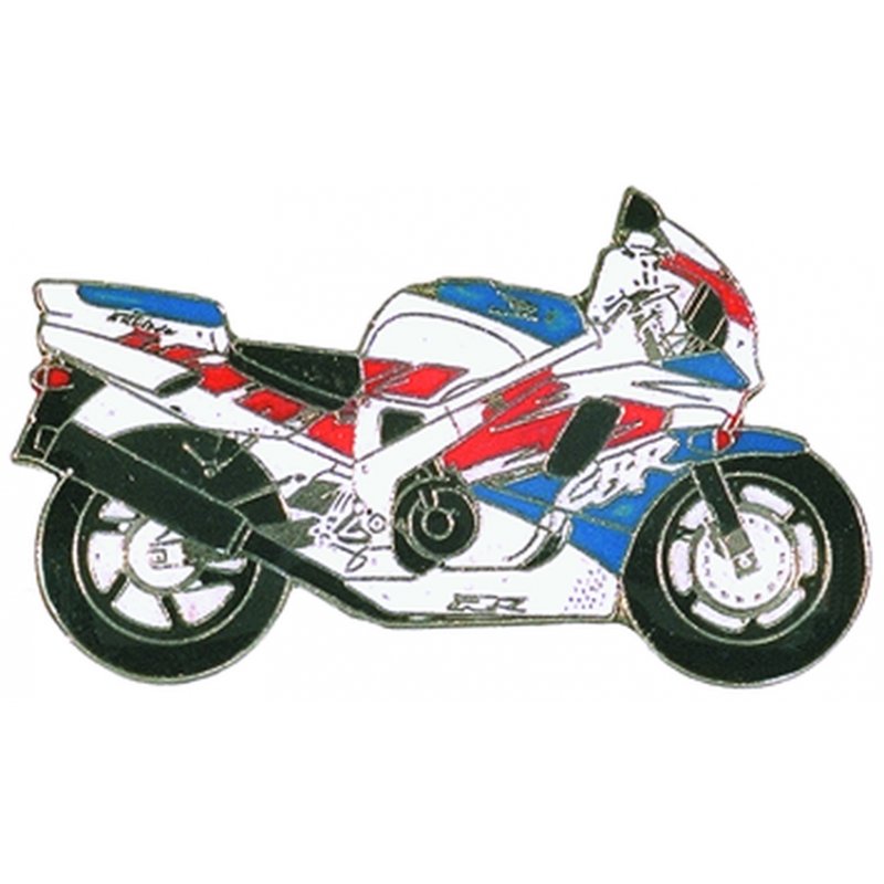 0207 Motorrad Moto Pin Anstecker Honda CBR 900 RR CBR900RR weiß/blau/rot Art 