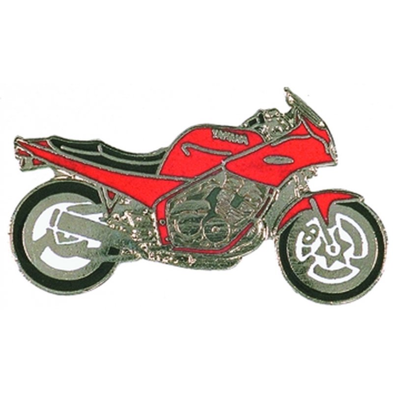 XJ600 rot weiß Motorrad Art 0025 Motorrad Moto Pin Anstecker Yamaha XJ 600 