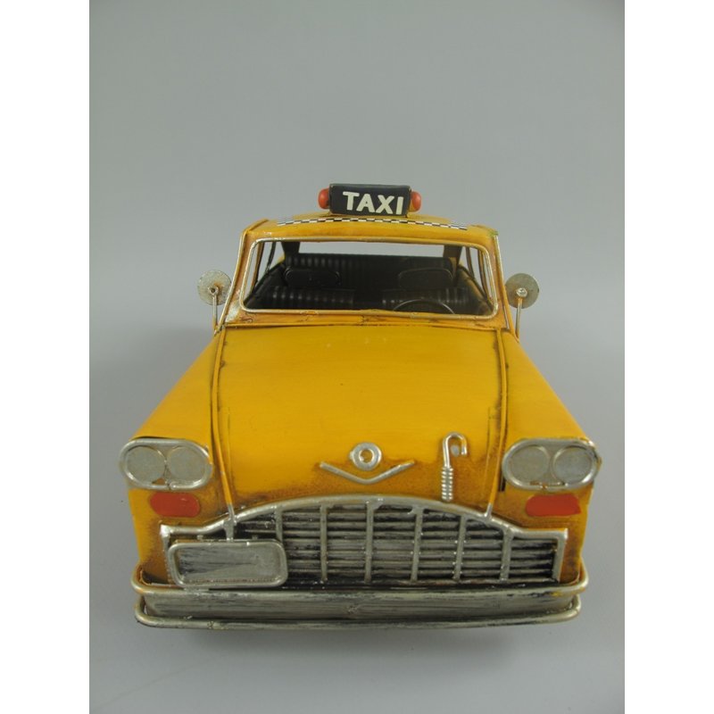 Moritz Dekoobjekt Blech-Deko Auto Taxi gelb, Modell Nostalgie