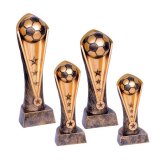 4er-Serie Fuball-Trophen