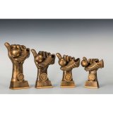 4er-Serie Resinfigur Fussball