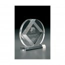 Acryl Trophe Rhomb Award H=160mm inkl. Wunschgravur