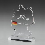 Acryltrophe Map of Germany 215mm inkl. Gravur