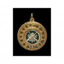 Anhnger 36 mm vergoldet Auflage vergold