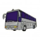 Anstecker / Pin Bus Renault Iliade silber*